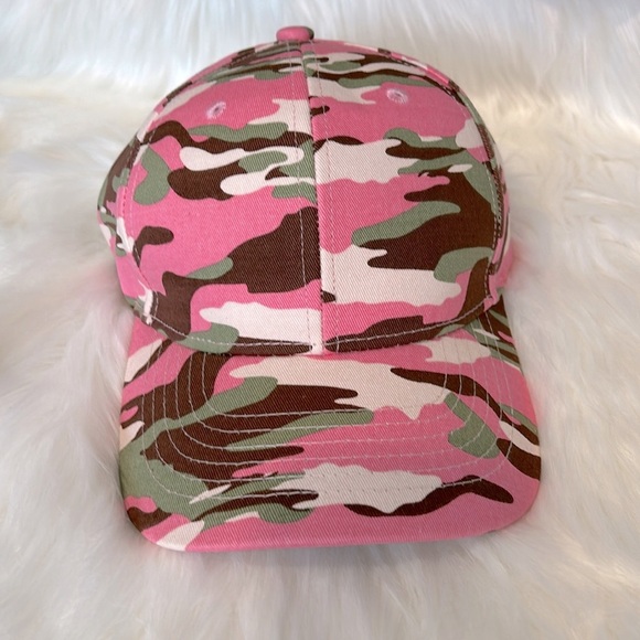 Cotton Denim Ladies Camouflage Cap NEW - Picture 2 of 8